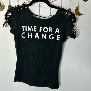 Sliced Time for a Change tee